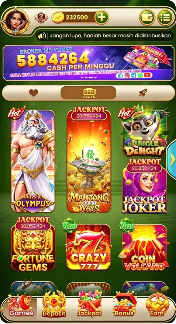 Beragam pilihan permainan menarik dalam aplikasi Aplikasi 531slot Resmi dan Terpercaya di Android.